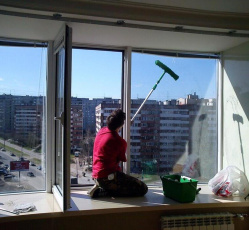 Мытье окон в однокомнатной квартире Хотьково